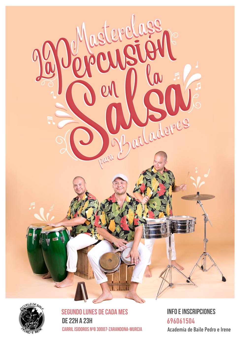 foto cartel publicitario pepe abellán percusión latina